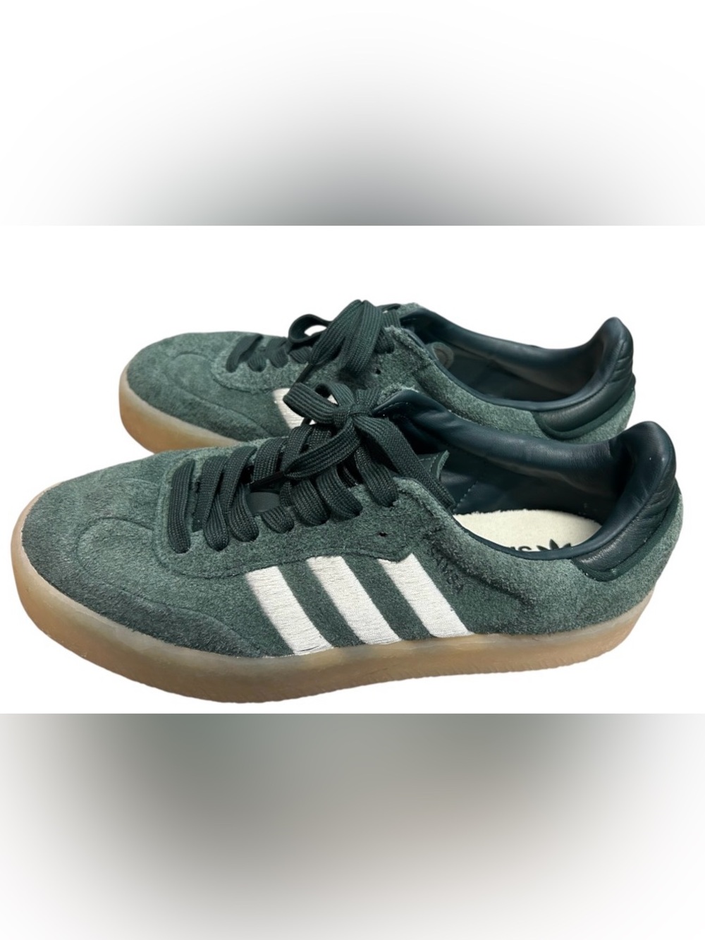 Adidas Men’s Green Suede Samba Sneakers Sz 7 1/2